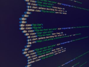 a close up of a computer screen with code code on it