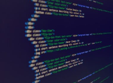 a close up of a computer screen with code code on it